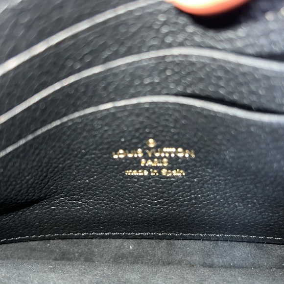 Authentic Louis Vuitton Double Pochette Empriente Noir - Picture 6 of 14